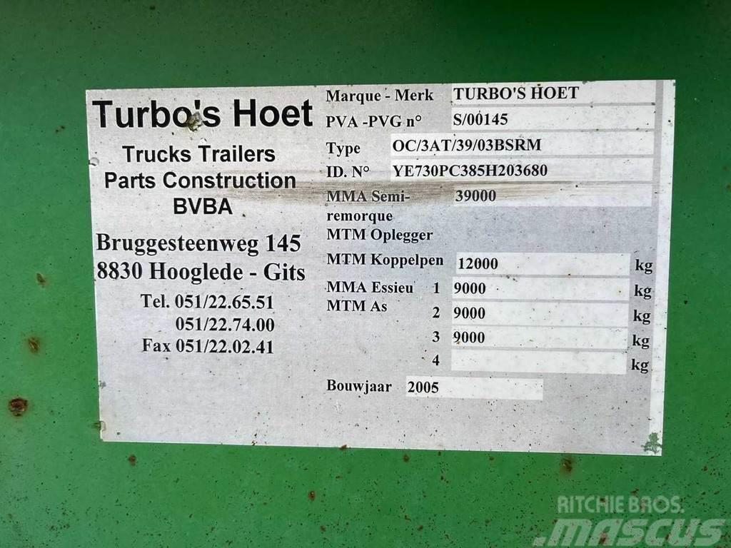  TURBO'S HOET 0C/3AT Container semi-trailers
