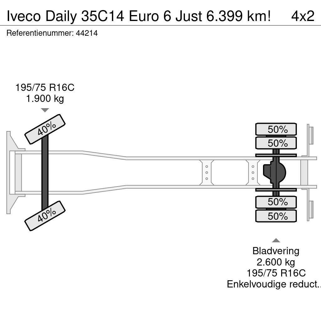 Iveco Daily 35C14 Euro 6 Just 6.399 km! Box trucks