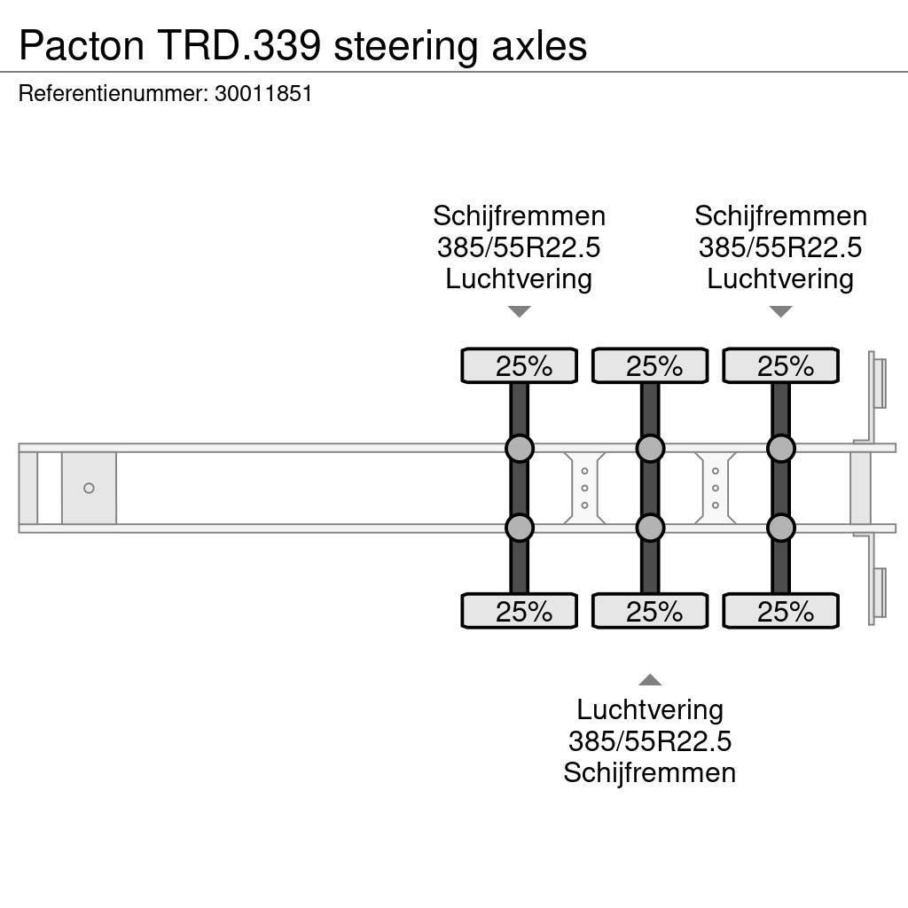 Pacton TRD.339 steering axles Curtain sider semi-trailers