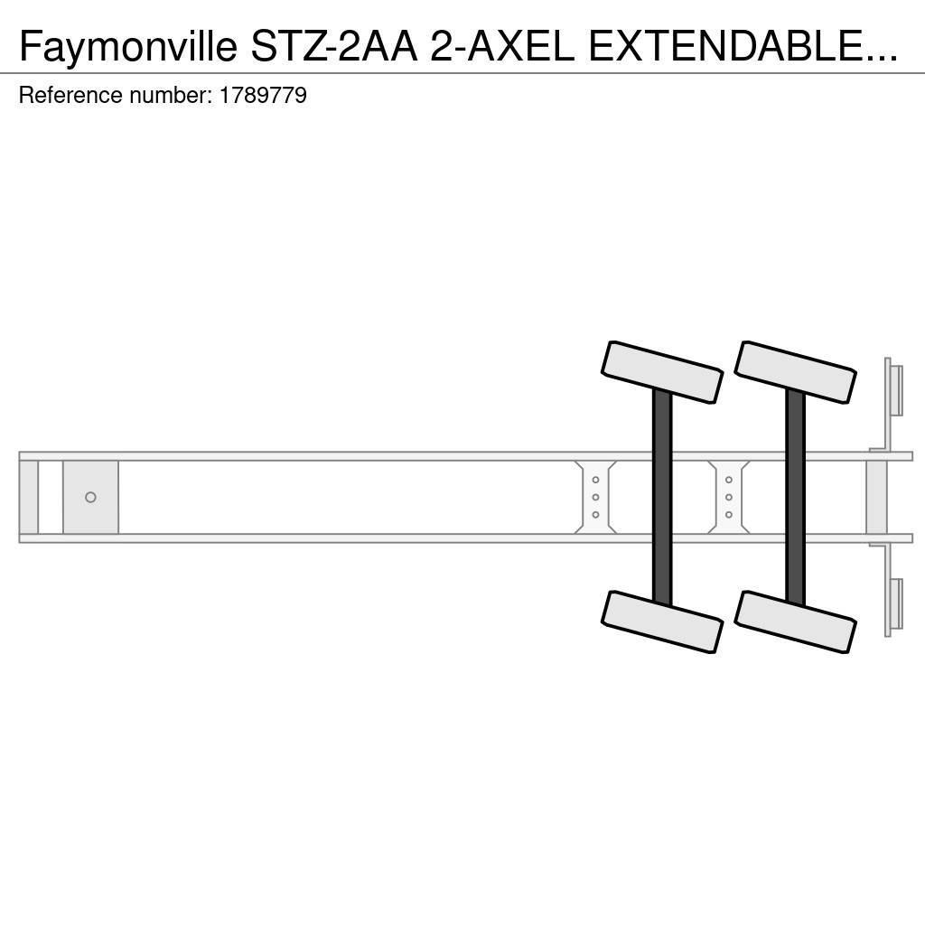 Faymonville STZ-2AA 2-AXEL EXTENDABLE SEMI DIEPLADER/TIEFLADER Low loader-semi-trailers