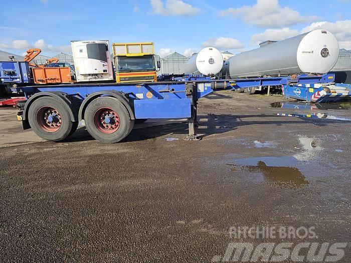 Krone 2 axle | 20 ft container chassis | steel suspensio Container semi-trailers