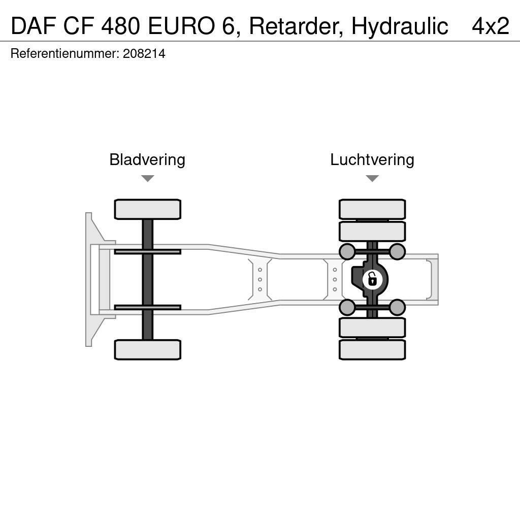 DAF CF 480 EURO 6, Retarder, Hydraulic Prime Movers