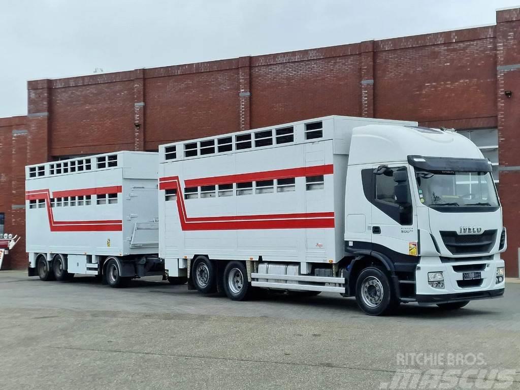 Iveco Stralis 500 6x2*4 - Livestock 2 deck - Retarder + Livestock trucks