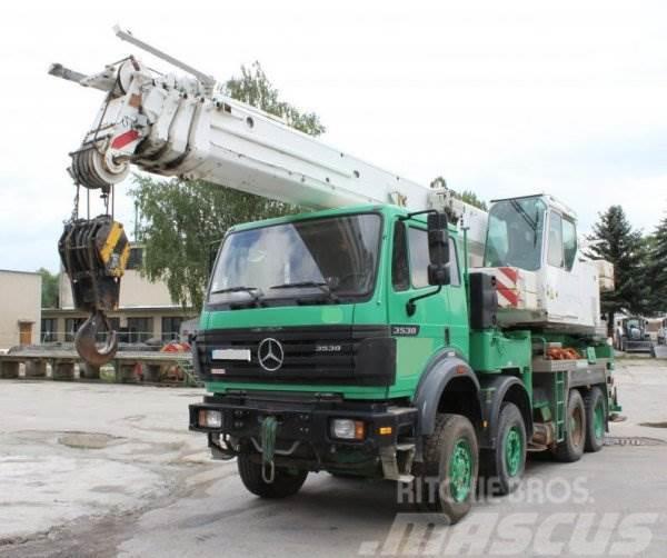 Mercedes-Benz 3538 + Liebherr LTF 1040 Truck mounted cranes