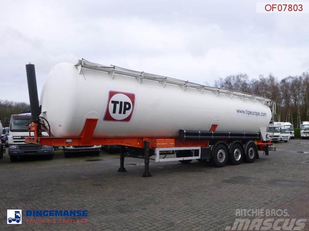 Feldbinder Powder tank alu 63 m3 / 1 comp Tanker semi-trailers