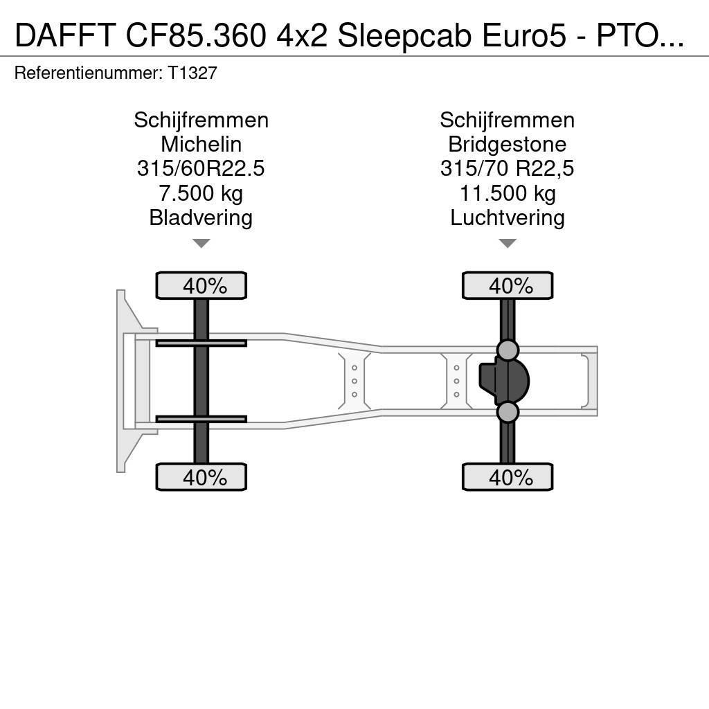 DAF FT CF85.360 4x2 Sleepcab Euro5 - PTO Prep - 3-Spaa Prime Movers