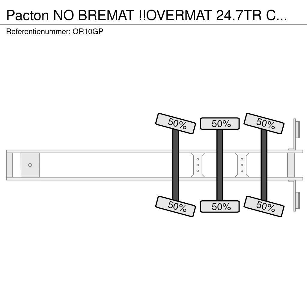 Pacton NO BREMAT !!OVERMAT 24.7TR CEMENT/MORTEL/SCREED/MO Other semi-trailers
