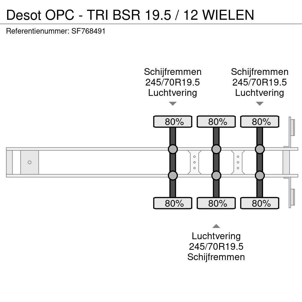 Desot OPC - TRI BSR 19.5 / 12 WIELEN Box semi-trailers