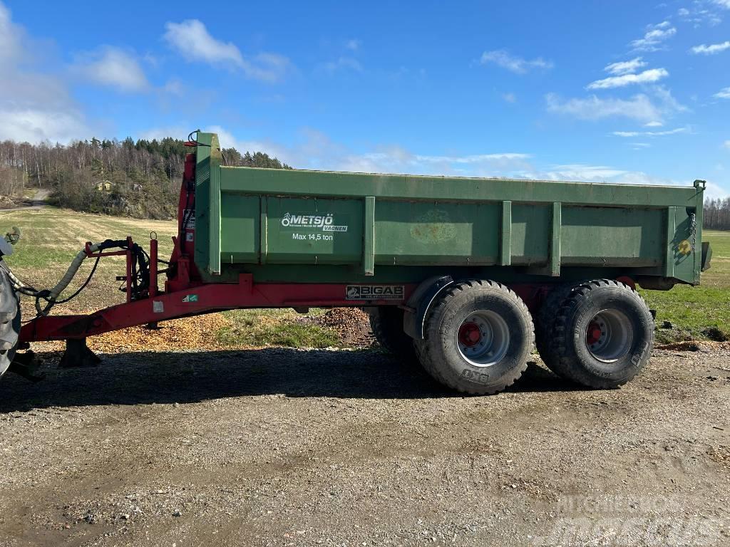 Bigab 15/19 Lastväxlarvagn med Metsjöflak Tipper trucks