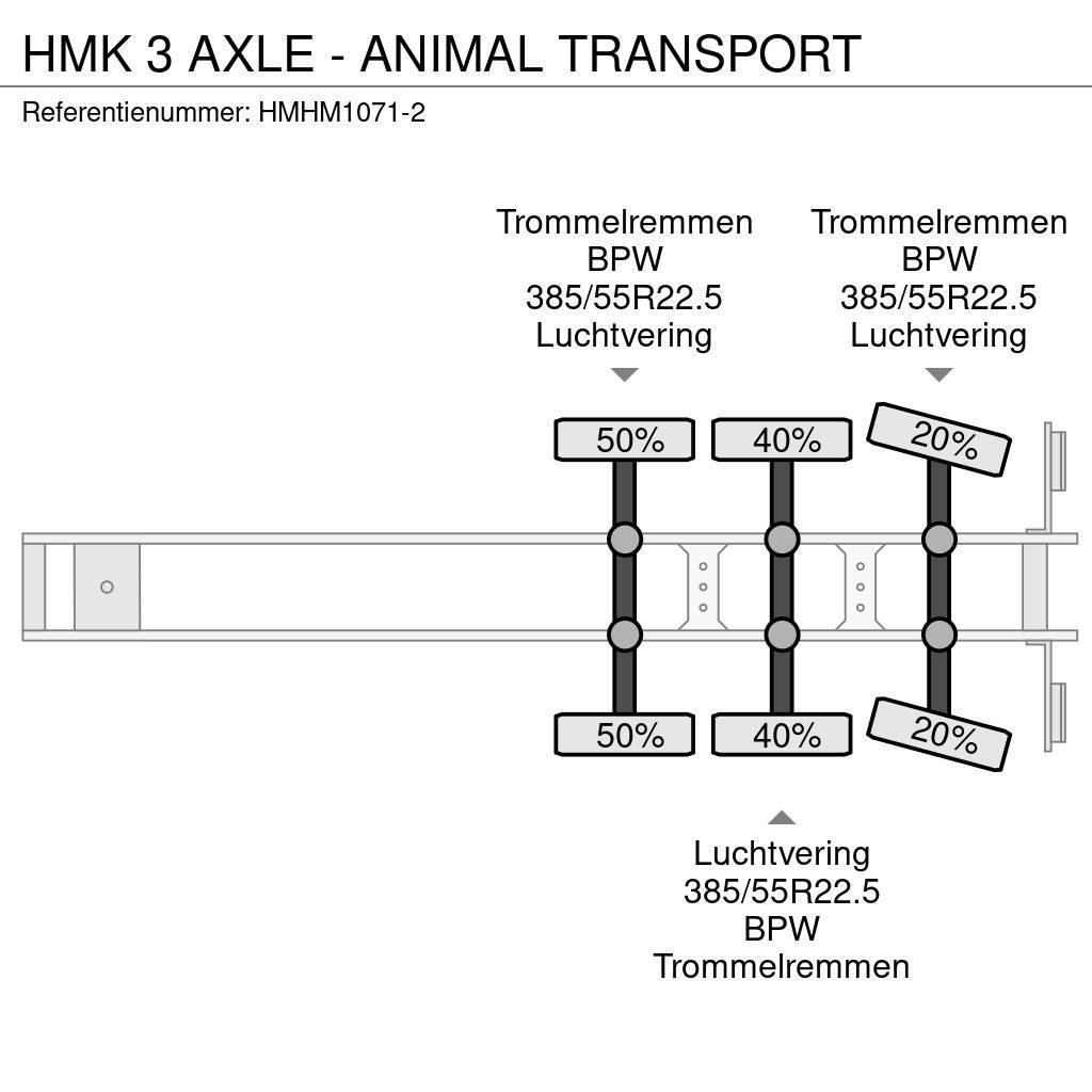  HMK 3 AXLE - ANIMAL TRANSPORT Livestock transport