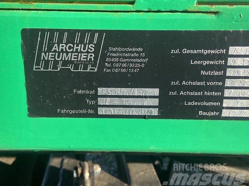  Archus Neumeier 3 Seiten Kipper Anhänger 16 t. Tipper trucks