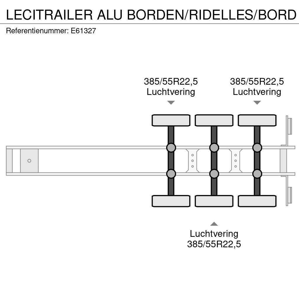 Lecitrailer ALU BORDEN/RIDELLES/BORD Box semi-trailers