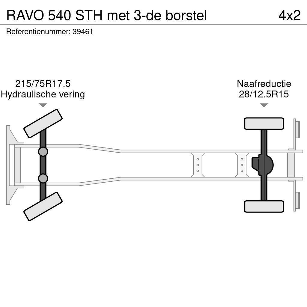 Ravo 540 STH met 3-de borstel Sweeper trucks