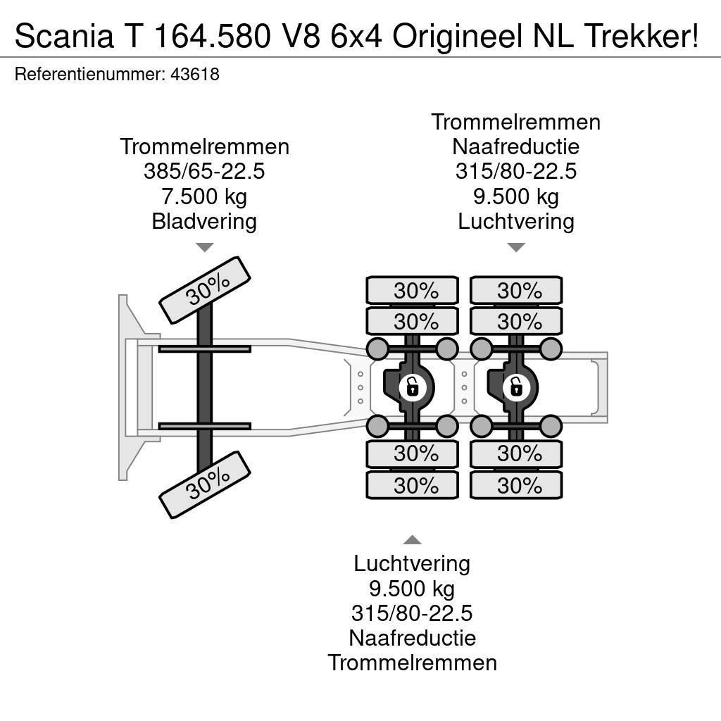 Scania T 164.580 V8 6x4 Origineel NL Trekker! Prime Movers