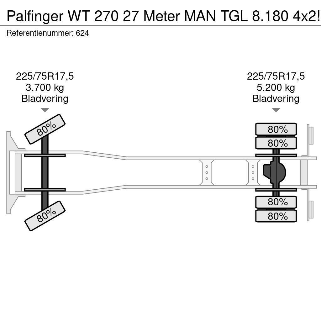 Palfinger WT 270 27 Meter MAN TGL 8.180 4x2! Truck mounted platforms
