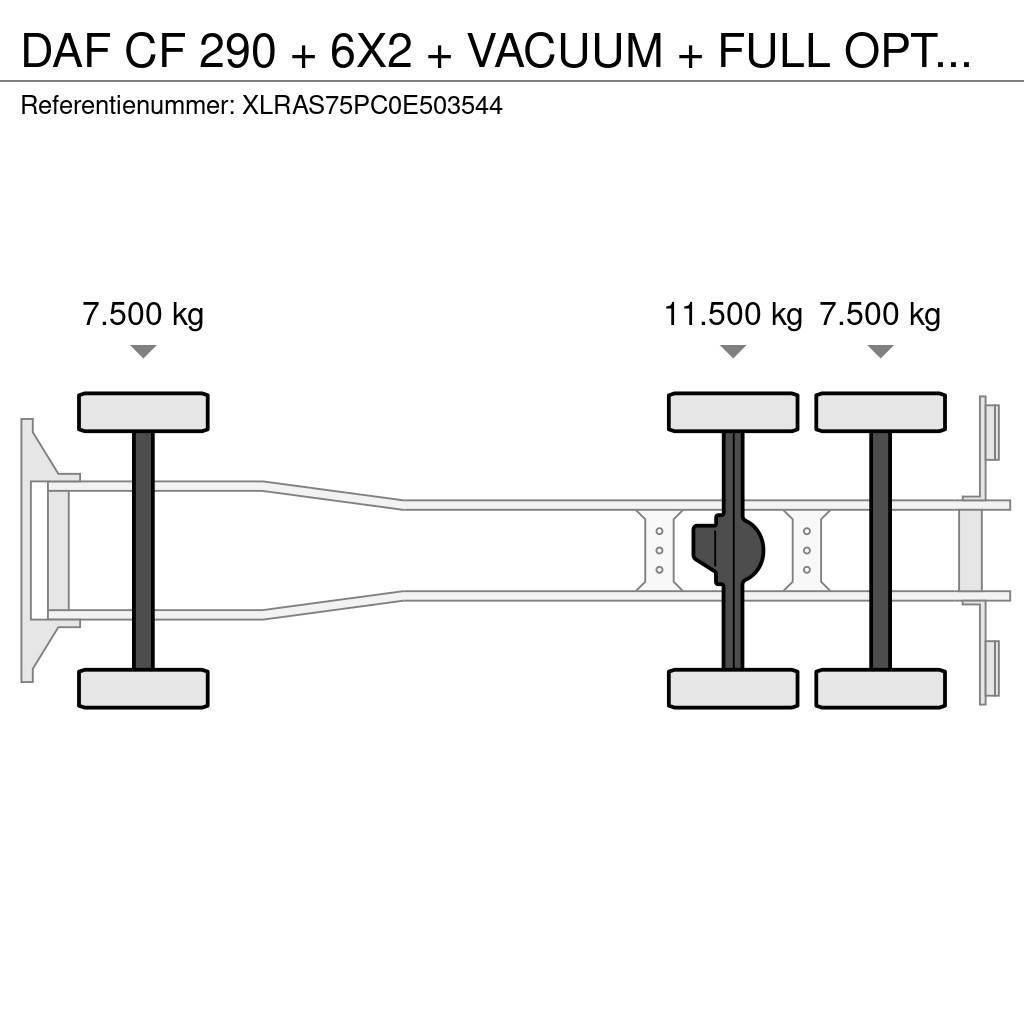 DAF CF 290 + 6X2 + VACUUM + FULL OPTION + EURO 2 Commercial vehicle