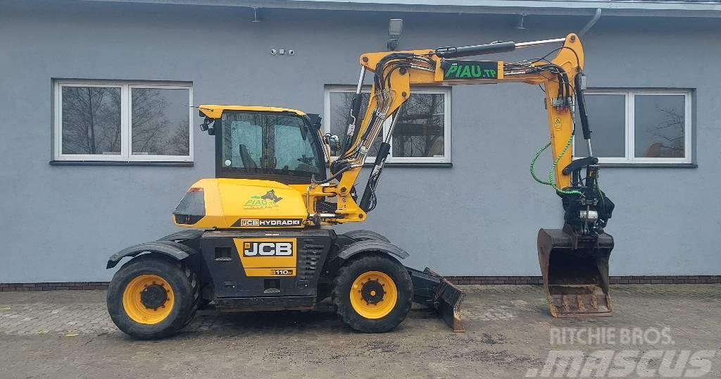 JCB HYDRADIG 110W 2018r Rototilt Steelwrist Bogaty Osp Wheeled excavators