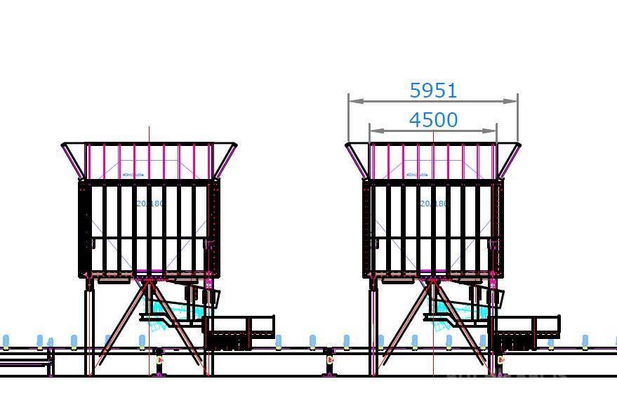  SMIL / Aviteq Hoppoer / Tremie 30 m^3 Grain bins