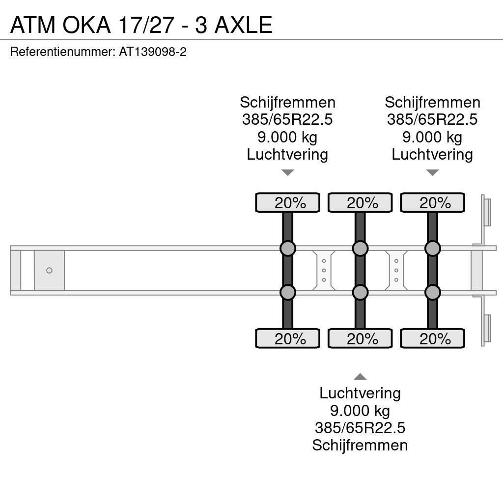 ATM OKA 17/27 - 3 AXLE Tipper semi-trailers