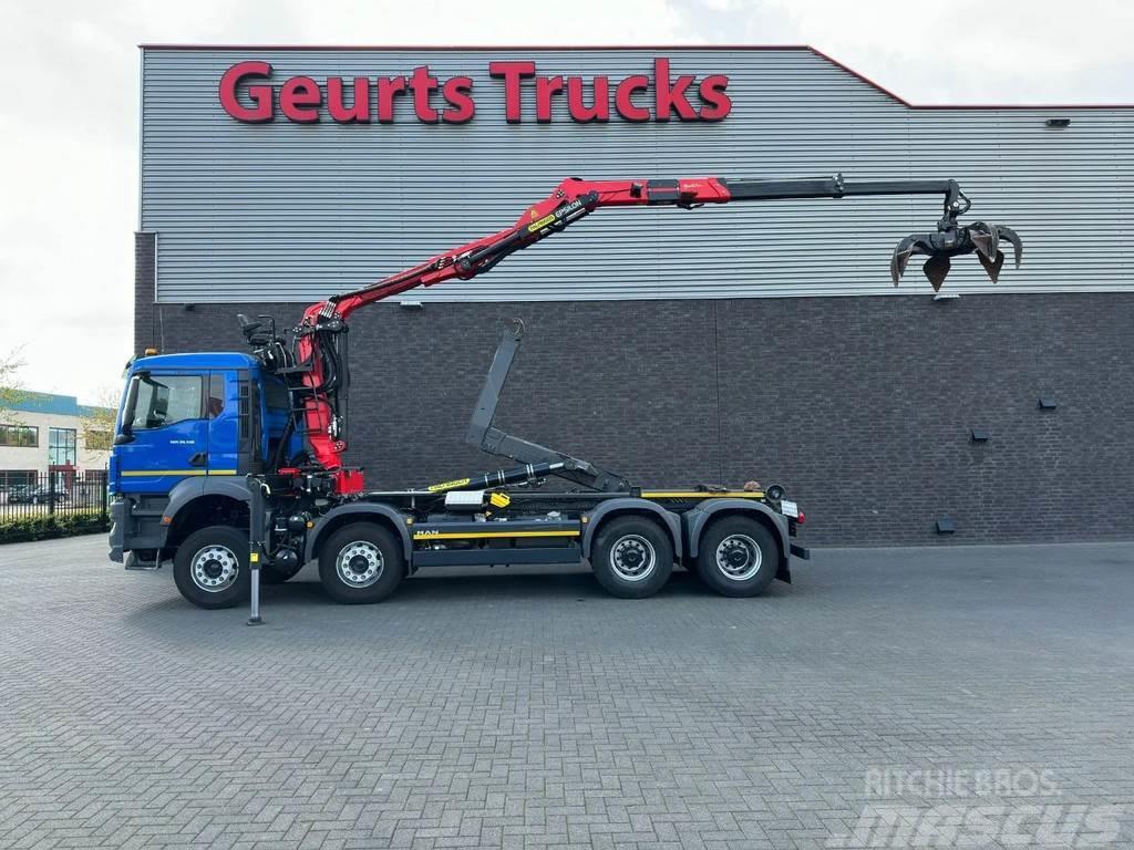 MAN TGS 35.510 8X4 BB + PALFINGER HAAKARMSYSTEEM + PAL Truck mounted cranes