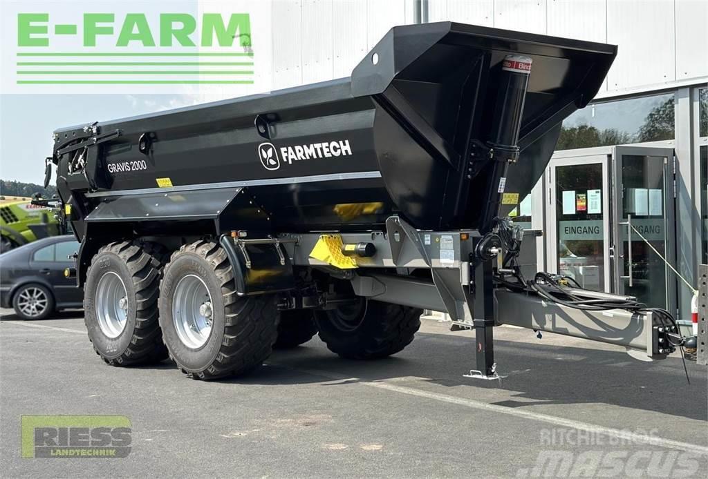 Farmtech gravis 2000 hardox black edition Multi-purpose Trailers
