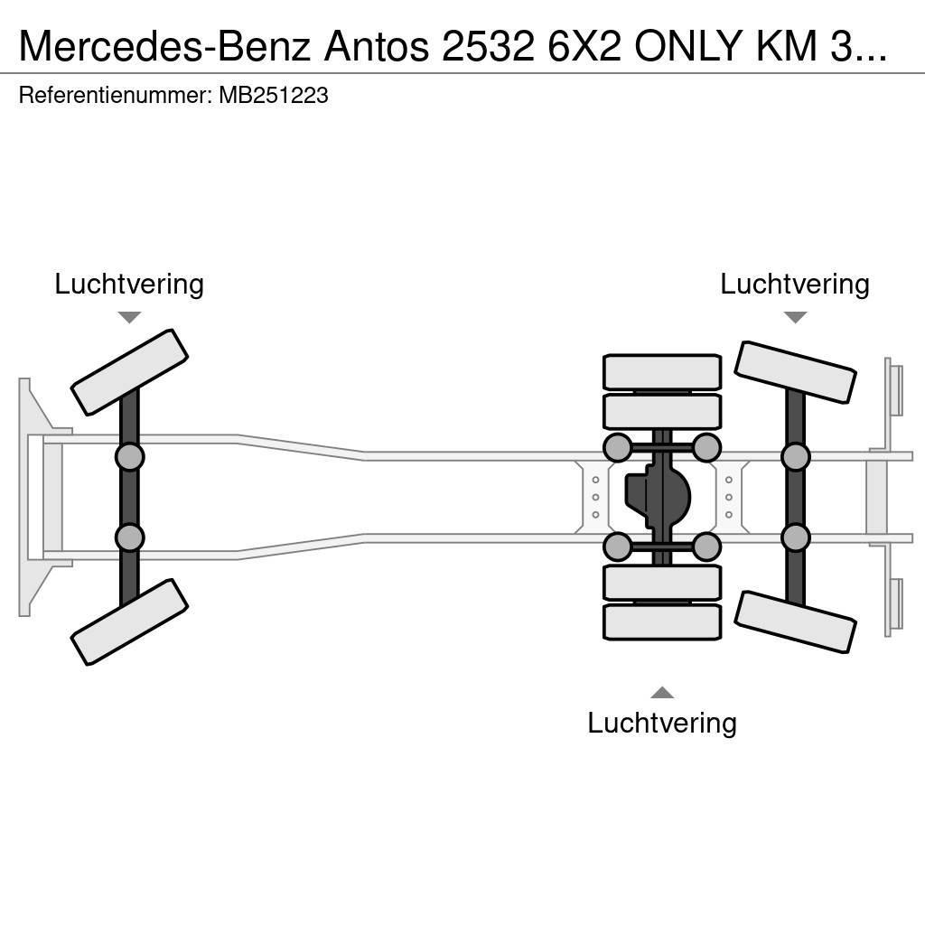 Mercedes-Benz Antos 2532 6X2 ONLY KM 303922 Curtain sider trucks