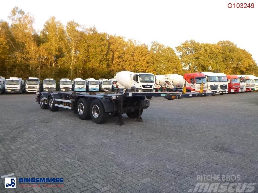 D-tec 4-axle container combi trailer (2 + 2 axles) Container semi-trailers