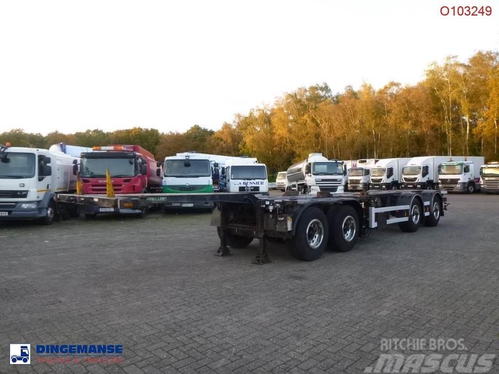 D-tec 4-axle container combi trailer (2 + 2 axles) Container semi-trailers