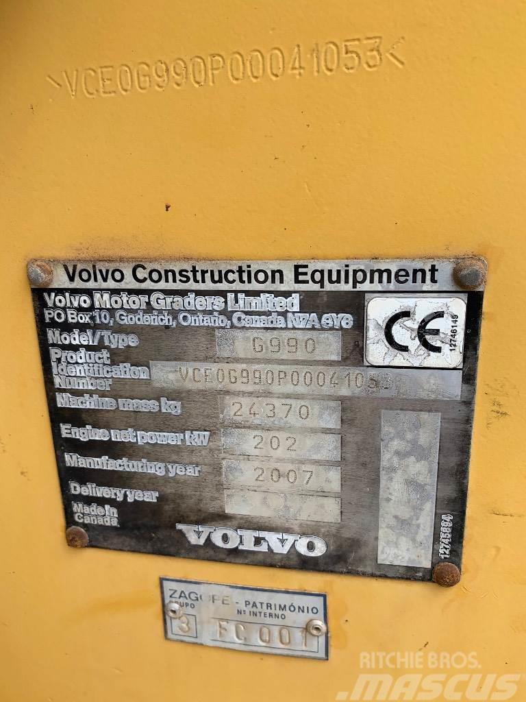 Volvo G990 Graders