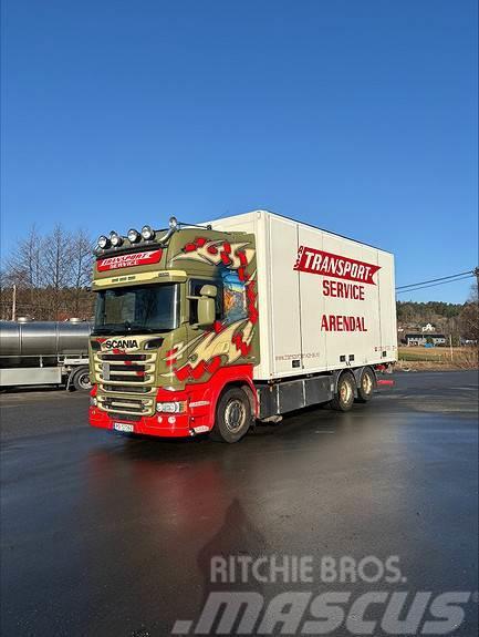 Scania R580LB6x2HLB, 2016 17pl Ekeri Skap med varme/sideå Box trucks