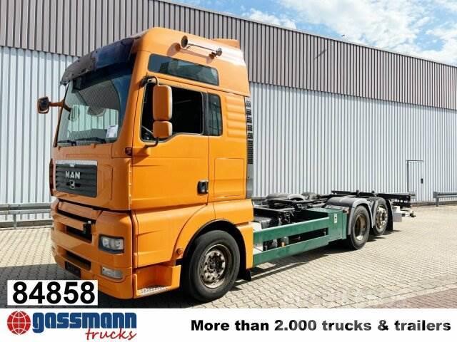 MAN TGA 26.440 6X2-2 LL, Intarder, Liftachse, LBW BÄR Container trucks