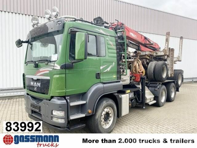MAN TGS 26.480 6x4 BB, Intarder, Kran Epsilon S270L88, Timber trucks