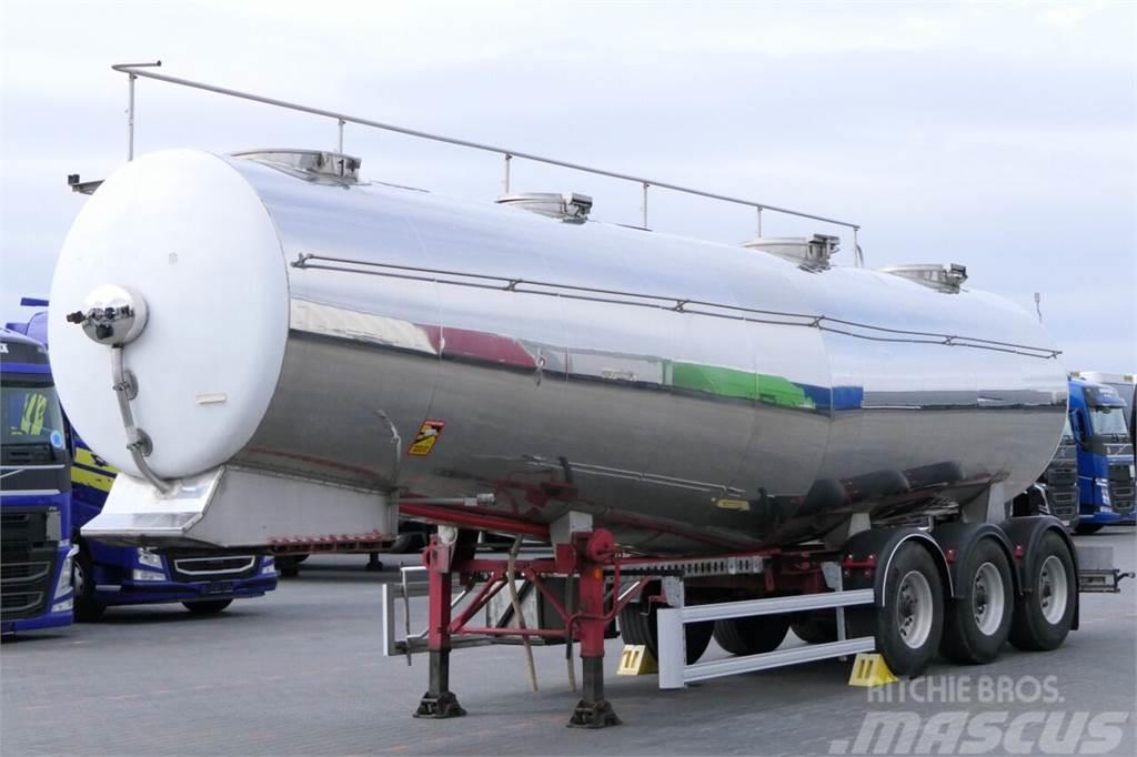 ETA FOOD LIQUID TANK TRAILER / 32000 L / 4 CHAMBERS Tanker semi-trailers