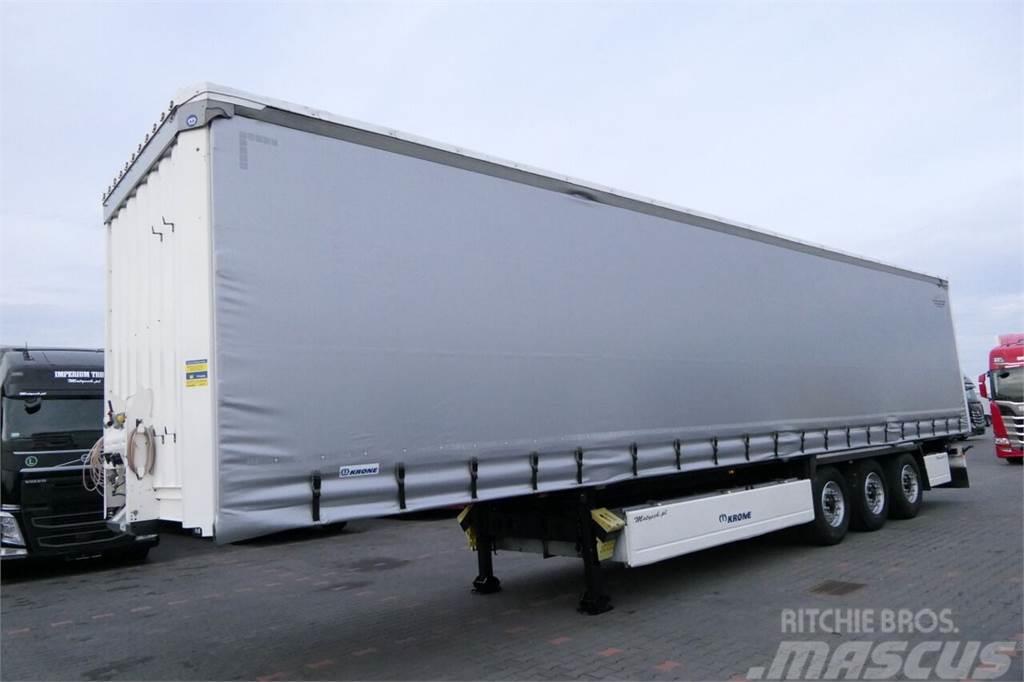 Krone CURTAINSIDER / STANDARD / LIFTED AXLE / PALLET BOX Curtain sider semi-trailers