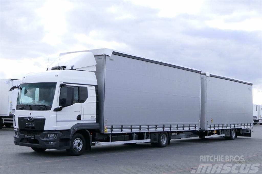 MAN TGL 12.250 / JUMBO 120 M3 / VEHICULAR / REDOS / 20 Curtain sider trucks