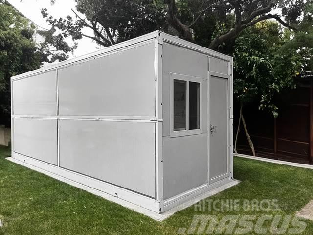  20 ft x 8 ft x 8 ft Foldable Metal Storage Shed wi Storage containers