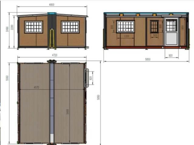  2023 4.7 m x 5.85 m Folding Portable Building (Unu Other