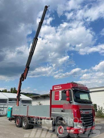 DAF XF 460 6X2 PRITSCHE KRAN PALFINGER PK 16502 FUNK Truck mounted cranes