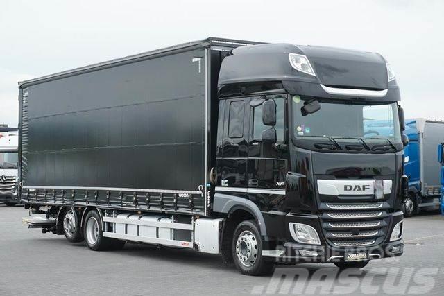 DAF XF / 480 / ACC / E 6 / FIRANKA + WINDA / 22 PALE Curtain sider trucks