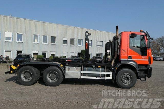 Iveco AD260T 6x4, Hiab XR21S51, 500PS, Kurzer Radstand Hook lift trucks