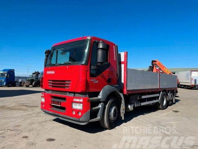 Iveco STRALIS 260S42 6x2 manual EURO4, with crane,610 Truck mounted cranes