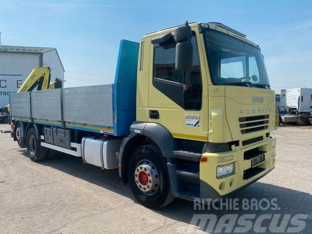 Iveco STRALIS 350 with sides 6x2, crane,EURO 3 vin 002 Truck mounted cranes