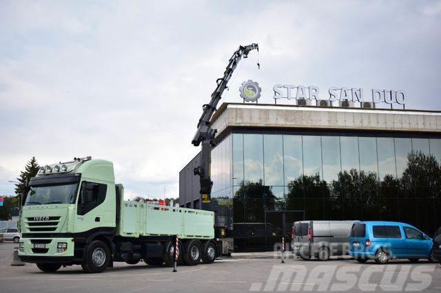 Iveco STRALIS 500 8x2 PALFINGER PK 50002 FLY JIB WINCH Truck mounted cranes