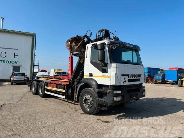 Iveco TRAKKER 450 6x4 for containers,crane, E4 vin 530 Hook lift trucks