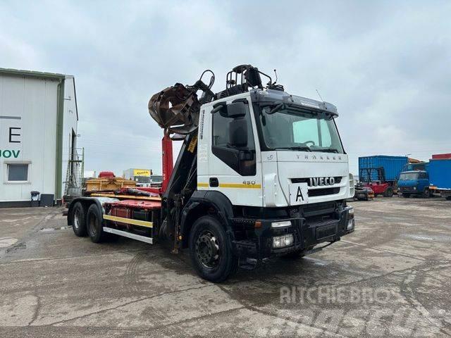 Iveco TRAKKER 450 6x4 for containers,crane, E4 vin 530 Truck mounted cranes