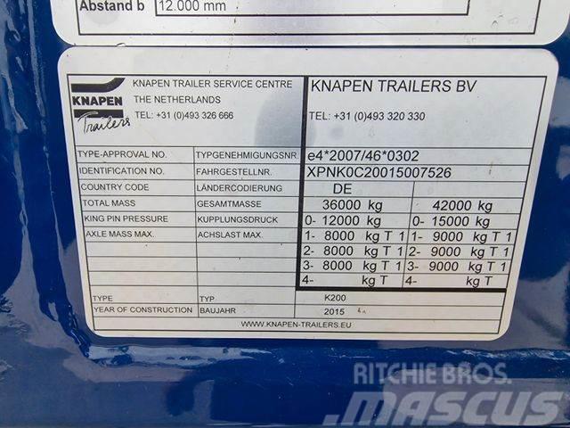 Knapen K200 Walkingfloor 92m3 10mm Floor 2015 year Box semi-trailers