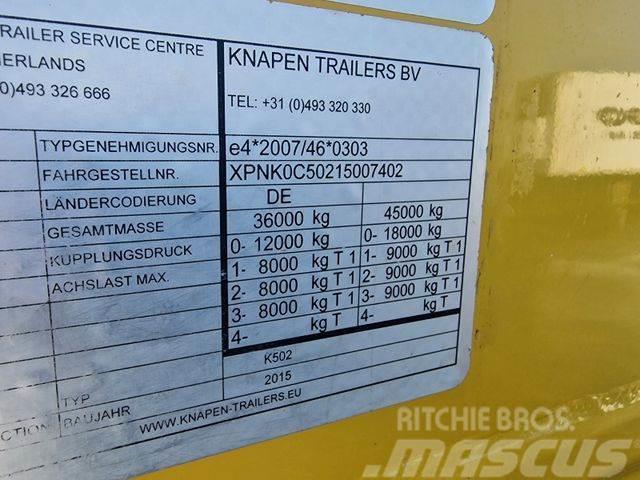 Knapen K502 Walkingfloor Side Doors 2015 year Box semi-trailers