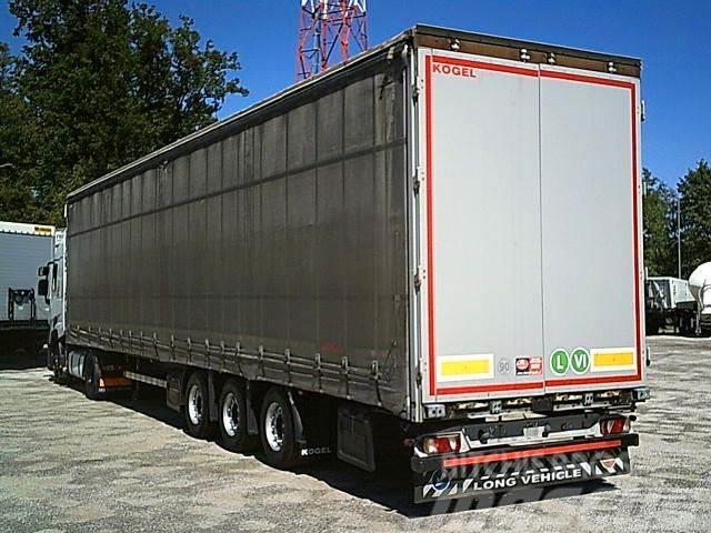 Kögel SNCO 24 MEGA Hubdach + LIFT Achse Curtain sider semi-trailers