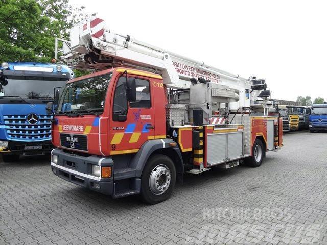 MAN 18.284/ Bronto Skylift 27Meter/ Feuerwehr Truck mounted platforms