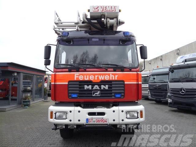 MAN FE410 6X6/ Vema Lift 32 Meter/ Feuerwehr Truck mounted platforms